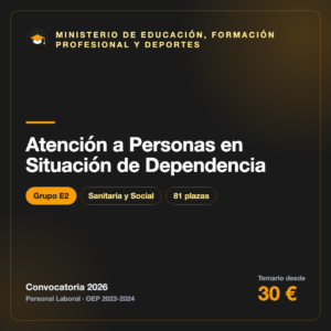 Atención a Personas en Situación de Dependencia E2 · Educación