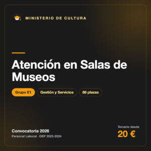 Atención en Salas de Museos E1 · Cultura