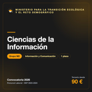 Ciencias de la Información M2 · Transición Ecológica