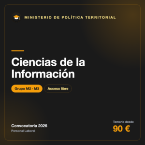 Temario Ciencias de la Información M2 y M3 · Ministerio de Política Territorial