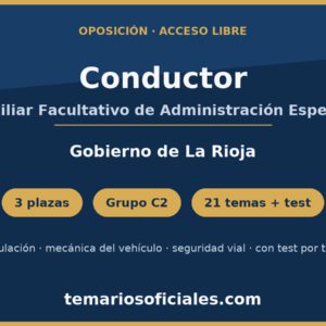Auxiliar Facultativo Conductor - Gobierno de La Rioja