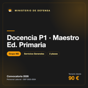 Docencia P1 · Maestro Ed. Primaria M2 · Defensa