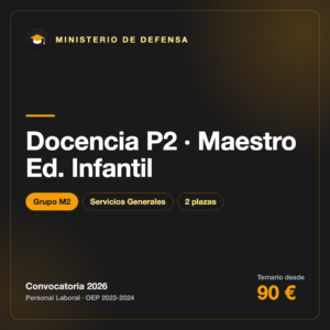 Docencia P2 · Maestro Ed. Infantil M2 · Defensa