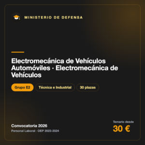 Electromecánica de Vehículos Automóviles · Electromecánica de Vehículos E2 · Defensa