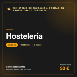 Hostelería E2 · Educación