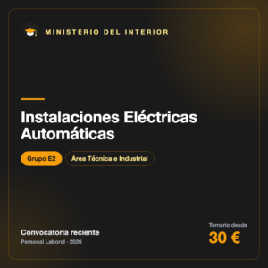 Instalaciones eléctricas automáticas E2 Interior
