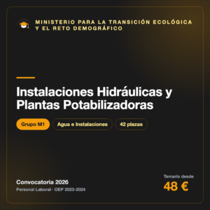 Instalaciones Hidráulicas y Plantas Potabilizadoras M1 · Transición Ecológica