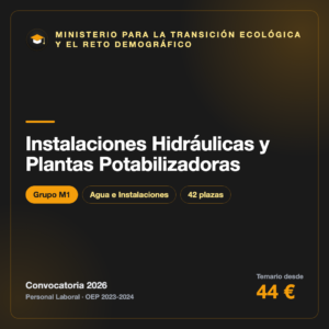 Instalaciones Hidráulicas y Plantas Potabilizadoras M1 · Transición Ecológica