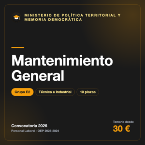 Mantenimiento General E2 · Política Territorial