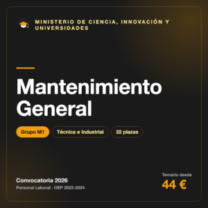 Mantenimiento General M1 · Ciencia