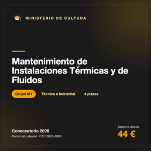Mantenimiento de Instalaciones Térmicas y de Fluidos M1 · Cultura