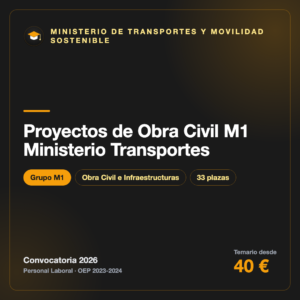 Proyectos de Obra Civil M1 Ministerio Transportes