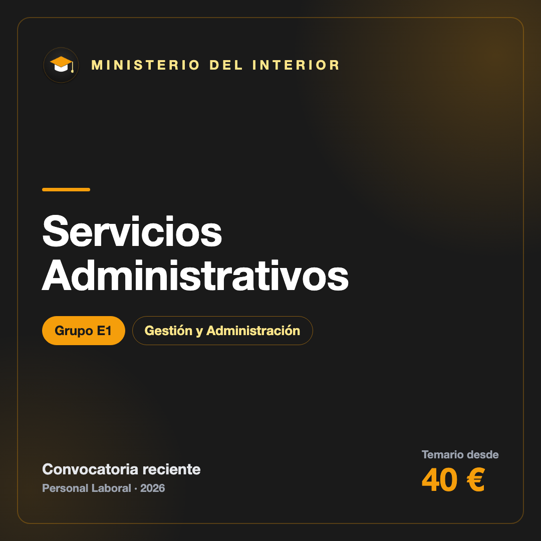 Servicios Administrativos E1 · Interior Temario Servicios Administrativos E1 · Interior
