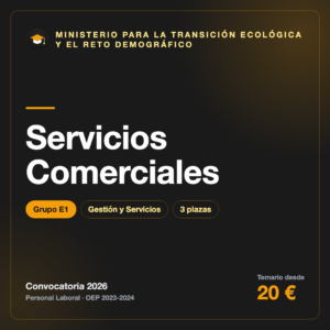Servicios Comerciales E1 · Transición Ecológica