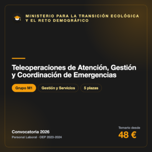 Teleoperaciones de Atención, Gestión y Coordinación de Emergencias M1 · Transición Ecológica