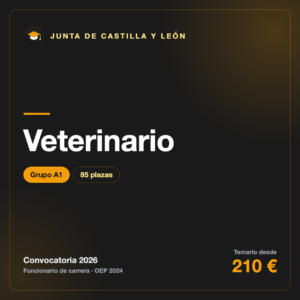 Veterinario A1 · Castilla y León