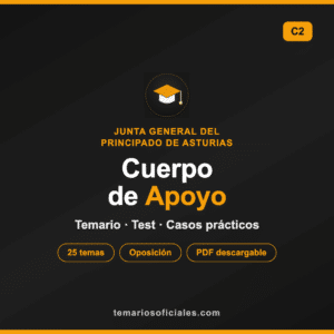 Cuerpo de Apoyo C2 · Junta General del Principado de Asturias