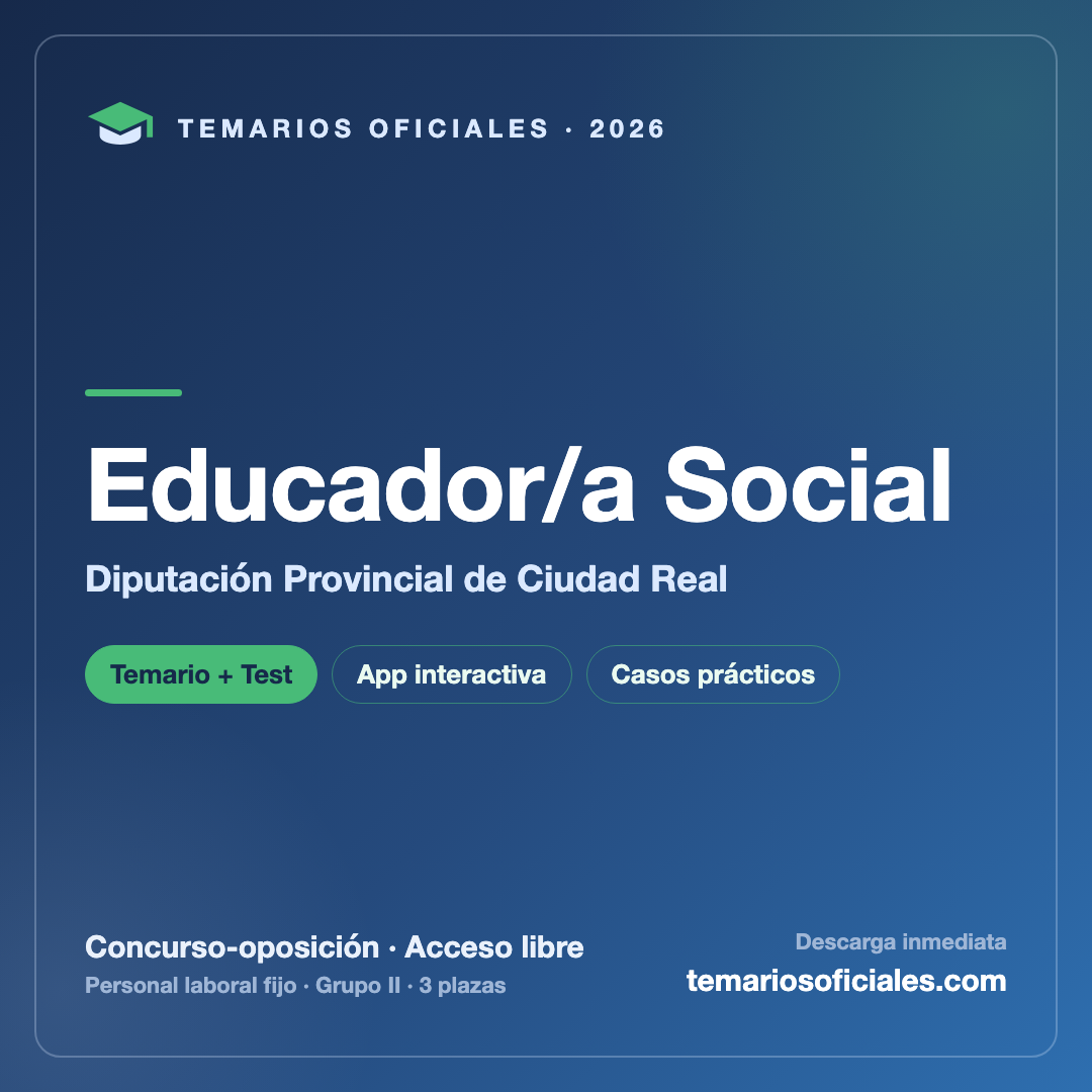 Educador/a Social · Diputación de Ciudad Real