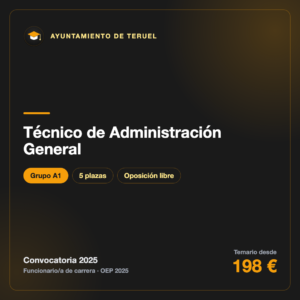 Técnico de Administración General A1 · Ayuntamiento de Teruel