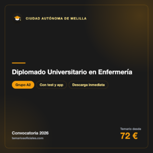 Diplomado Universitario en Enfermería A2 · Ciudad Autónoma de Melilla