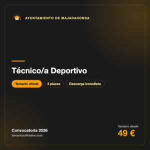 Técnico/a Deportivo · Ayuntamiento de Majadahonda