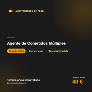 oposiciones agente de cometidos multiples ayuntamiento de pego