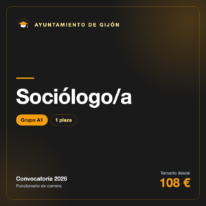 Sociólogo/a A1 · Gijón