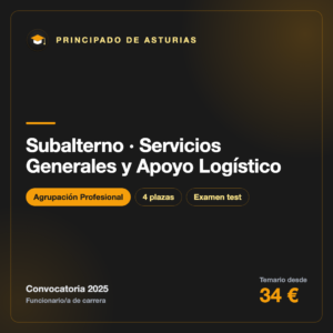 Temario Subalterno (Servicios Generales y Apoyo Logístico) · Principado de Asturias