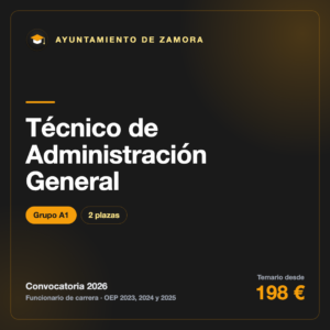 Técnico de Administración General A1 · Ayuntamiento de Zamora