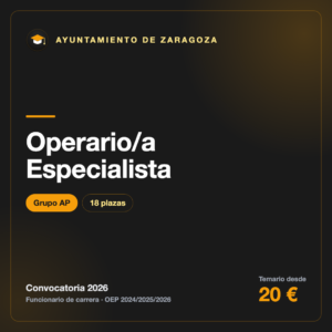 Operario/a Especialista AP · Ayuntamiento de Zaragoza