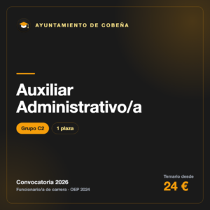 Auxiliar Administrativo/a C2 · Ayuntamiento de Cobeña