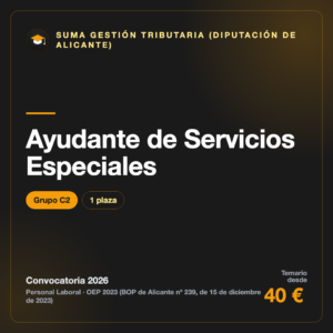Ayudante de Servicios Especiales C2 · SUMA · Diputación de Alicante