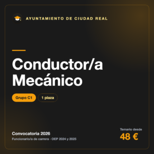 Conductor/a Mecánico C1 · Ayuntamiento de Ciudad Real