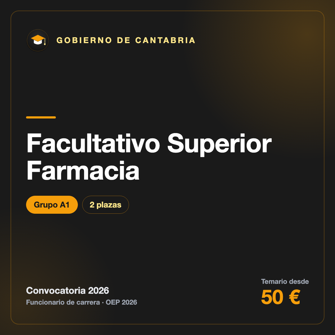 facultativo-superior-farmacia-gobierno-cantabria