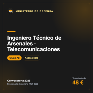 Ingeniero Técnico de Arsenales · Telecomunicaciones A2 · Armada