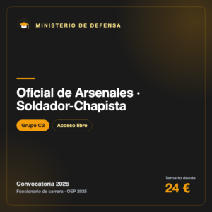 Oficial de Arsenales · Soldador-Chapista C2 · Armada
