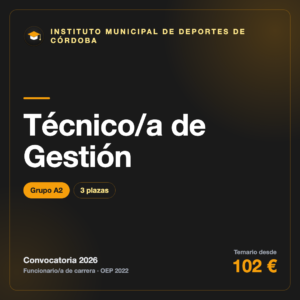 Técnico/a de Gestión A2 · IMDECO Córdoba