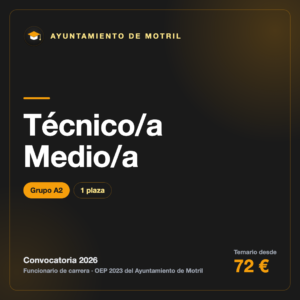 Técnico/a Medio/a A2 · Ayuntamiento de Motril